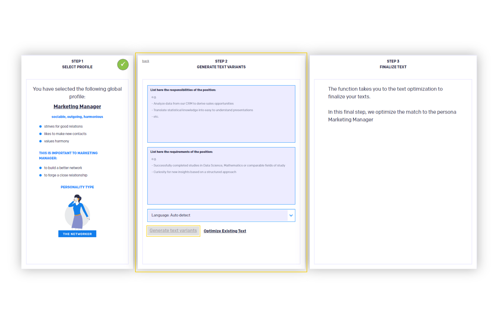 2.1. Generate Text Variants