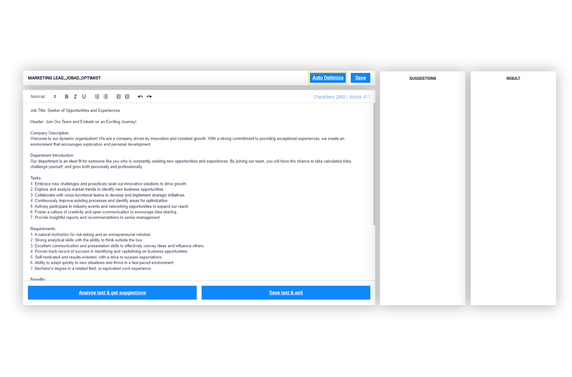 3.1. Optimize Text